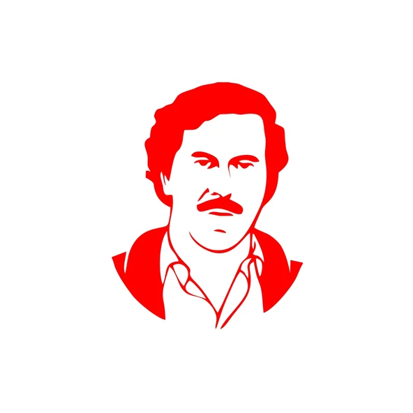 Pablo Escobar Silüet Araba Sticker 17x17 Cm Kırmızı ürün görseli 1
