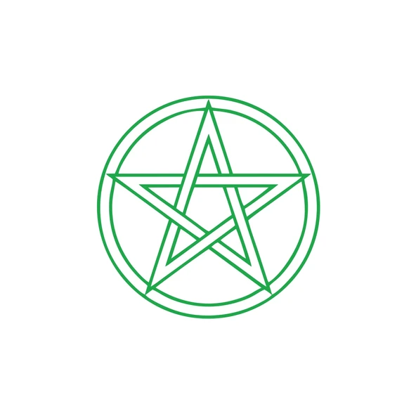 Pentagram Araba Sticker 17x17 Cm Yeşil ürün görseli 1