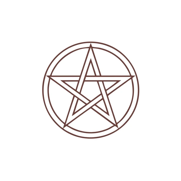 Pentagram Araba Sticker 17x17 Cm Kahverengi ürün görseli 1