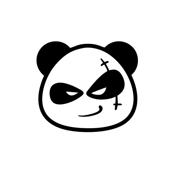 Serseri Panda Araba Sticker 17x17 Cm Siyah ürün görseli 1
