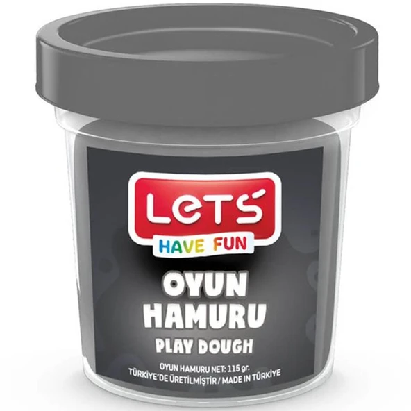 Lets Oyun Hamuru Tek Renk Gri 110 GR L8440-13 ürün görseli 1