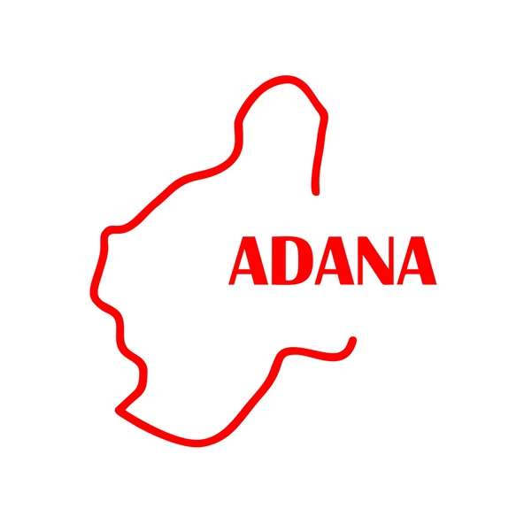 Adana Harita Araba Sticker 17x17 Cm Kırmızı ürün görseli 1