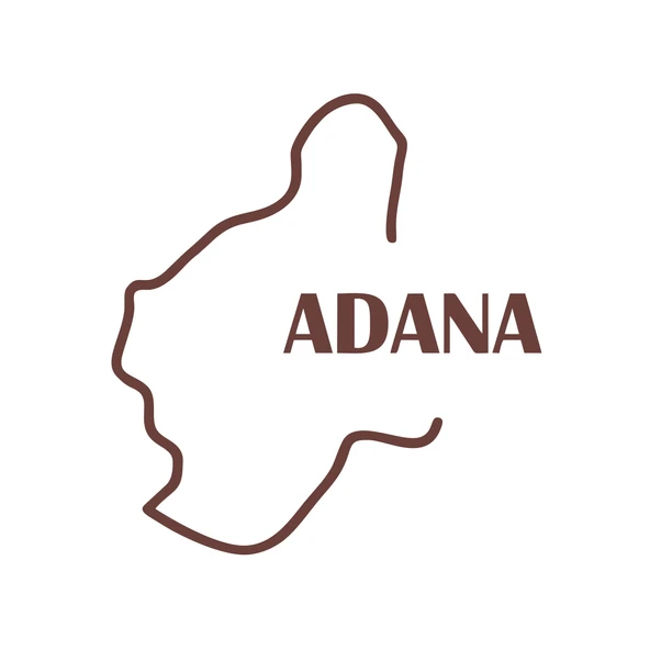 Adana Harita Araba Sticker 17x17 Cm Kahverengi ürün görseli 1