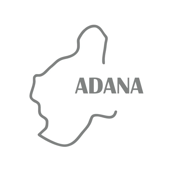 Adana Harita Araba Sticker 17x17 Cm Gri ürün görseli 1