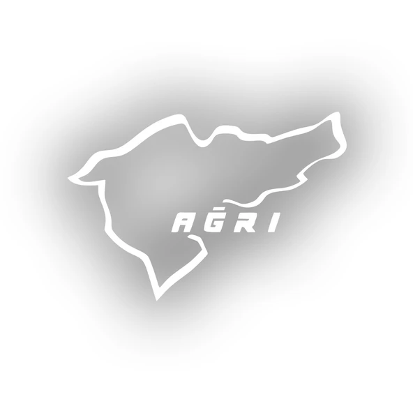 Ağrı Araba Sticker 17x17 Cm Beyaz ürün görseli 1