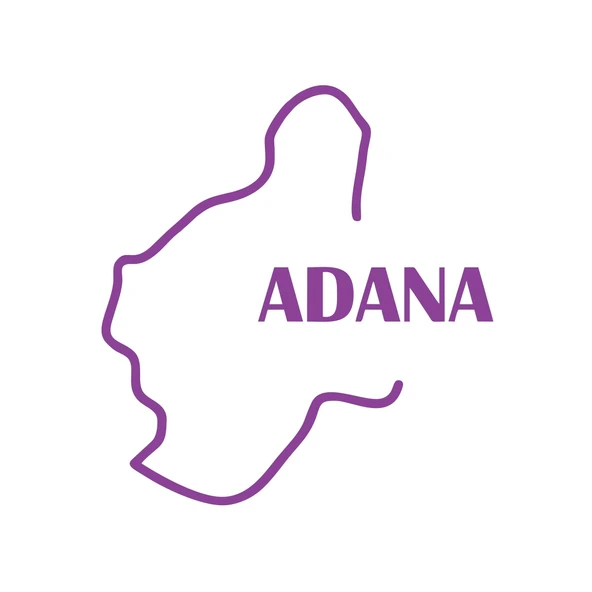 Adana Harita Araba Sticker 17x17 Cm Mor ürün görseli 1
