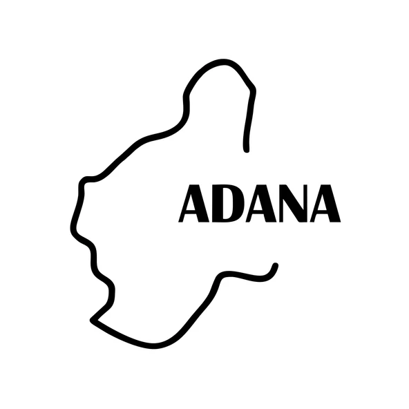 Adana Harita Araba Sticker 17x17 Cm Siyah ürün görseli 1