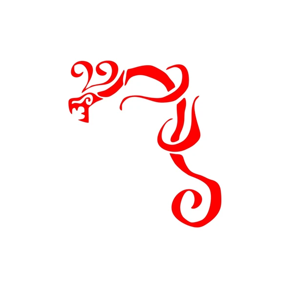 Ejderha Araba Sticker 17x17 Cm Kırmızı ürün görseli 1