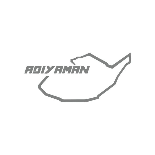 Adıyaman Harita Araba Sticker 17x17 Cm Gri ürün görseli 1