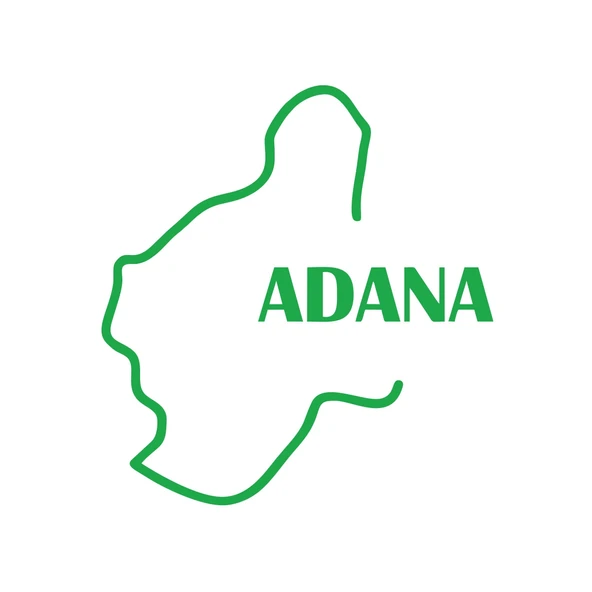 Adana Harita Araba Sticker 17x17 Cm Yeşil ürün görseli 1