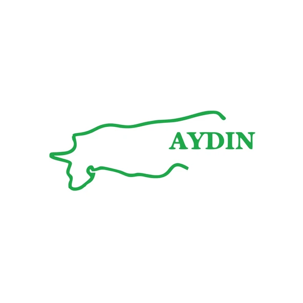 Aydın Harita Araba Sticker 17x17 Cm Yeşil ürün görseli 1