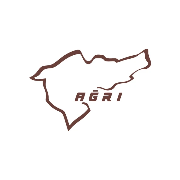 Ağrı Araba Sticker 17x17 Cm Kahverengi ürün görseli 1