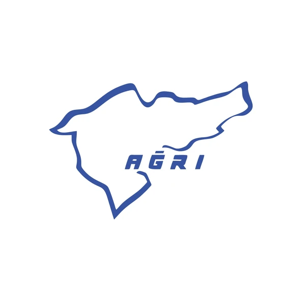 Ağrı Araba Sticker 17x17 Cm Mavi ürün görseli 1