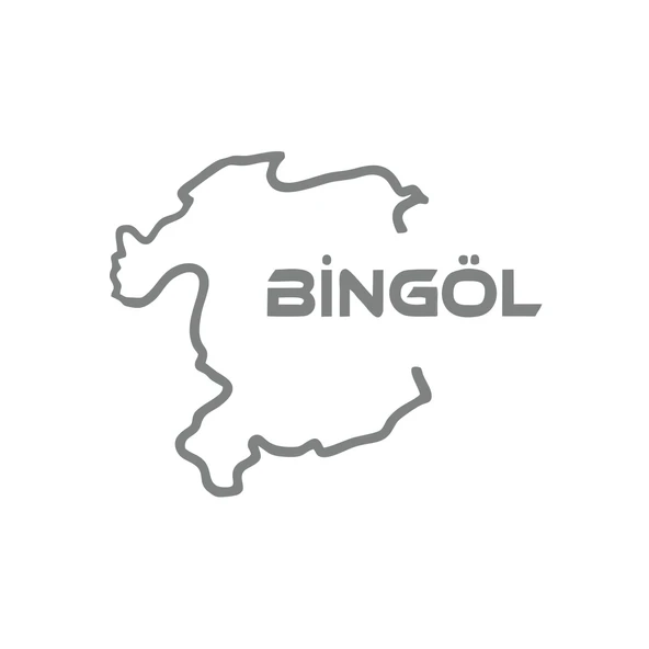 Bingöl Harita Araba Sticker 17x17 Cm Gri ürün görseli 1