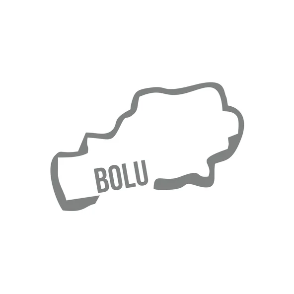 Bolu Harita Araba Sticker 17x17 Cm Gri ürün görseli 1