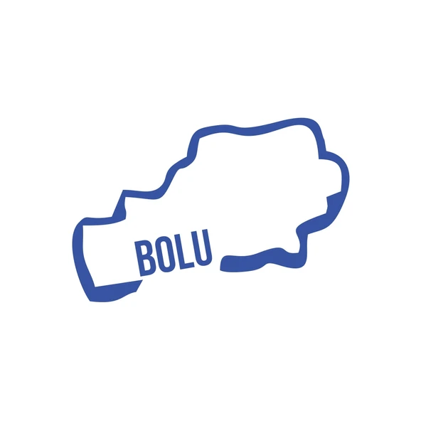 Bolu Harita Araba Sticker 17x17 Cm Mavi ürün görseli 1
