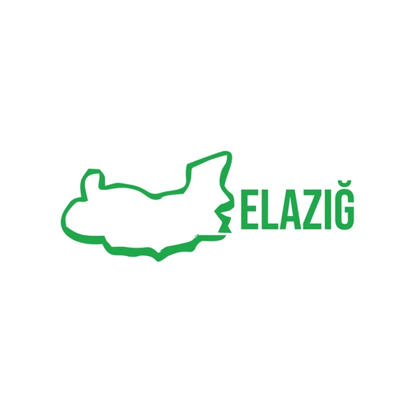 Elazığ Harita Araba Sticker 17x17 Cm Yeşil ürün görseli 1