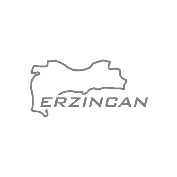 Erzincan Harita Araba Sticker 17x17 Cm Gri ürün görseli 1