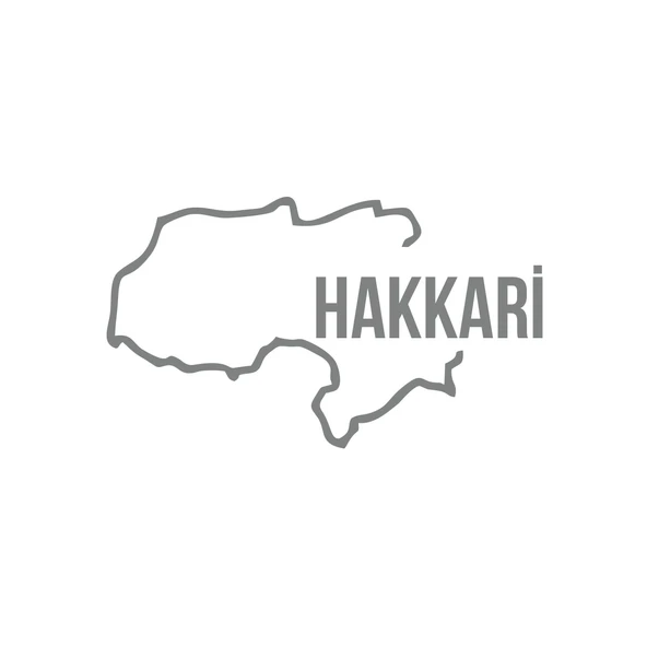 Hakkari Harita Araba Sticker 17x17 Cm Gri ürün görseli 1