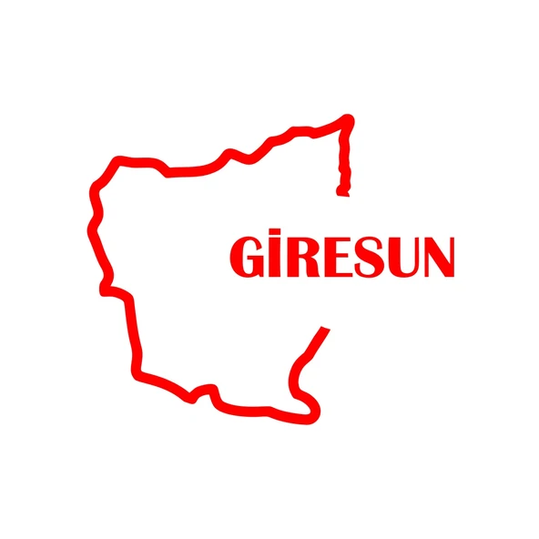 Giresun Harita Araba Sticker 17x17 Cm Kırmızı ürün görseli 1