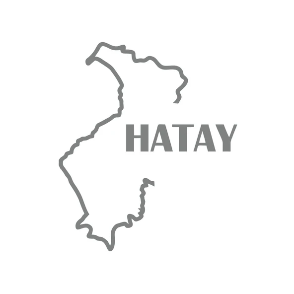 Hatay Harita Araba Sticker 17x17 Cm Gri ürün görseli 1