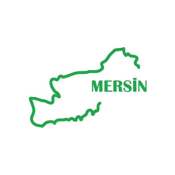 Mersin Harita Araba Sticker 17x17 Cm Yeşil ürün görseli 1