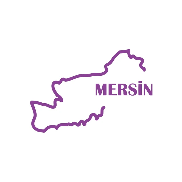 Mersin Harita Araba Sticker 17x17 Cm Mor ürün görseli 1