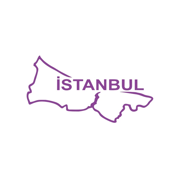İstanbul Harita Araba Sticker 17x17 Cm Mor ürün görseli 1