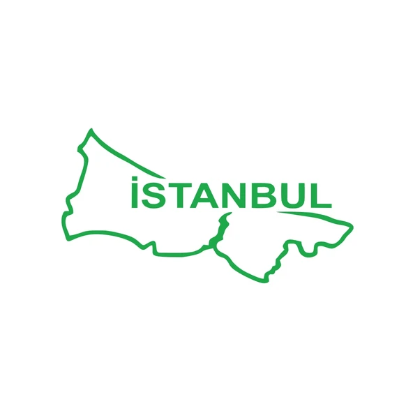 İstanbul Harita Araba Sticker 17x17 Cm Yeşil ürün görseli 1
