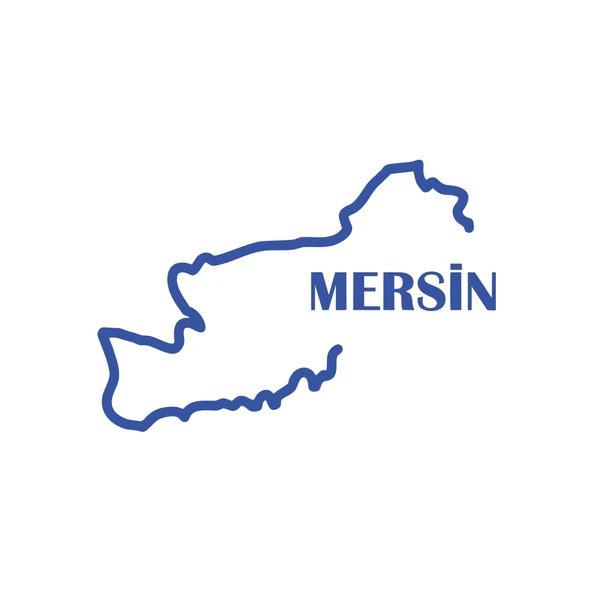 Mersin Harita Araba Sticker 17x17 Cm Mavi ürün görseli 1