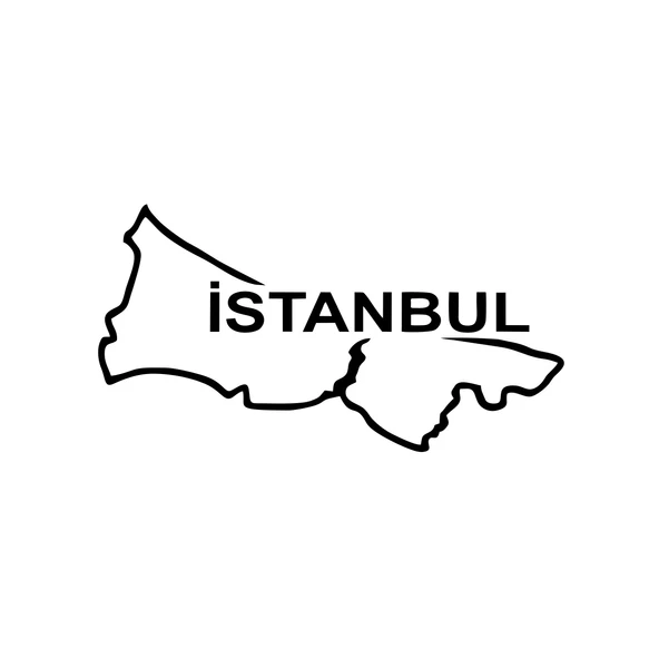 İstanbul Harita Araba Sticker 17x17 Cm Siyah ürün görseli 1