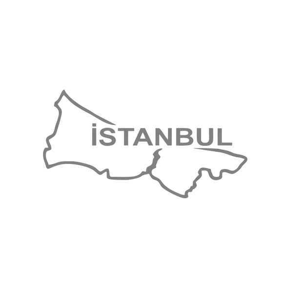 İstanbul Harita Araba Sticker 17x17 Cm Gri ürün görseli 1