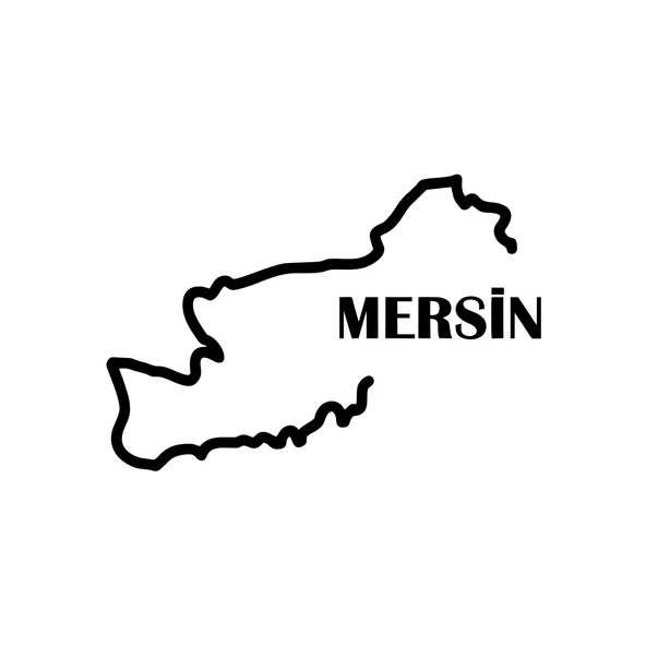 Mersin Harita Araba Sticker 17x17 Cm Siyah ürün görseli 1