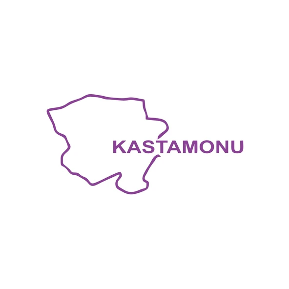 Kastamonu Harita Araba Sticker 17x17 Cm Mor ürün görseli 1