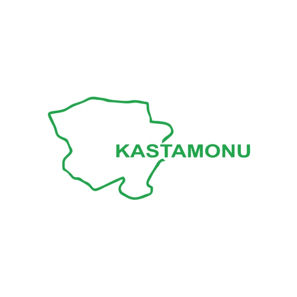 Kastamonu Harita Araba Sticker 17x17 Cm Yeşil ürün görseli 1