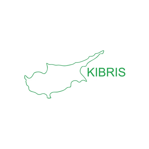Kıbrıs Harita Araba Sticker 17x17 Cm Yeşil ürün görseli 1