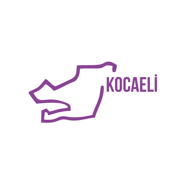 Kocaeli Harita Araba Sticker 17x17 Cm Mor ürün görseli 1