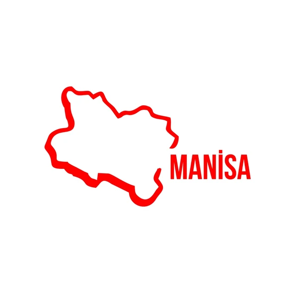 Manisa Harita Araba Sticker 17x17 Cm Kırmızı ürün görseli 1