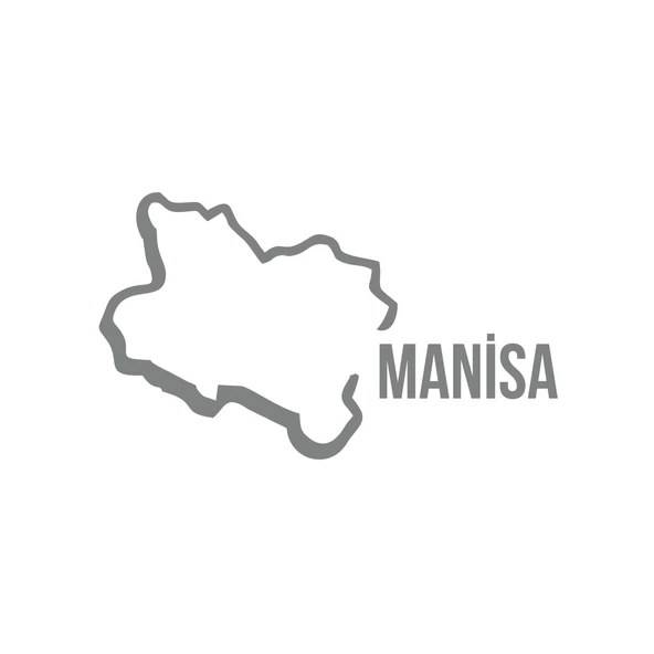 Manisa Harita Araba Sticker 17x17 Cm Gri ürün görseli 1