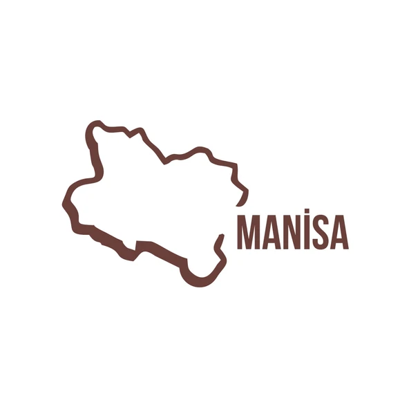 Manisa Harita Araba Sticker 17x17 Cm Kahverengi ürün görseli 1