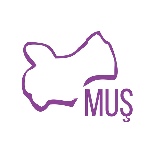 Muş Harita Araba Sticker 17x17 Cm Mor ürün görseli 1
