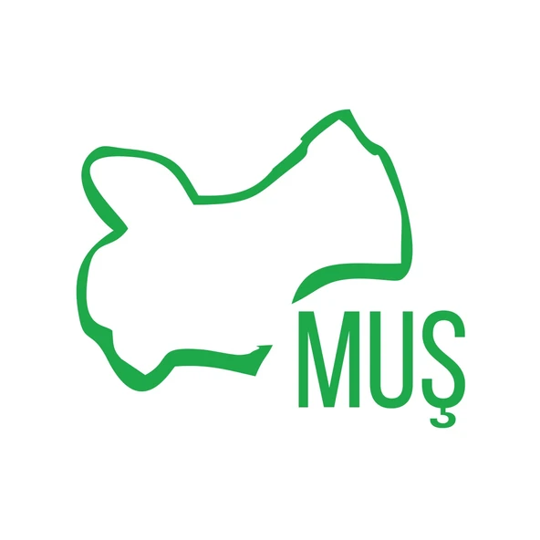 Muş Harita Araba Sticker 17x17 Cm Yeşil ürün görseli 1