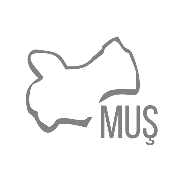 Muş Harita Araba Sticker 17x17 Cm Gri ürün görseli 1