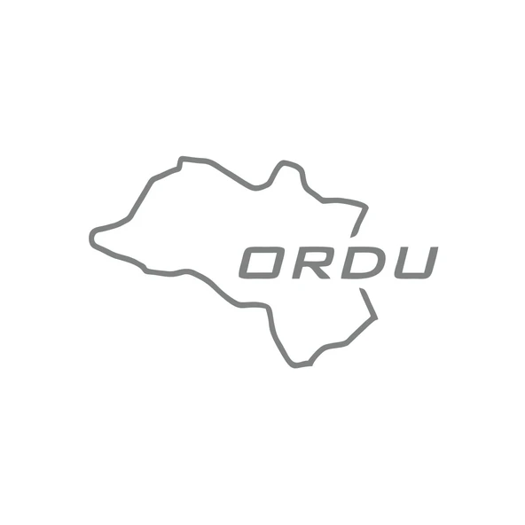 Ordu Harita Araba Sticker 17x17 Cm Gri ürün görseli 1