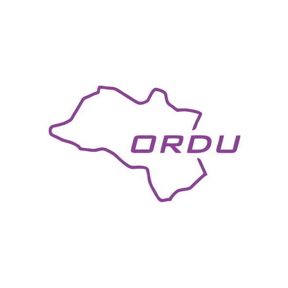Ordu Harita Araba Sticker 17x17 Cm Mor ürün görseli 1
