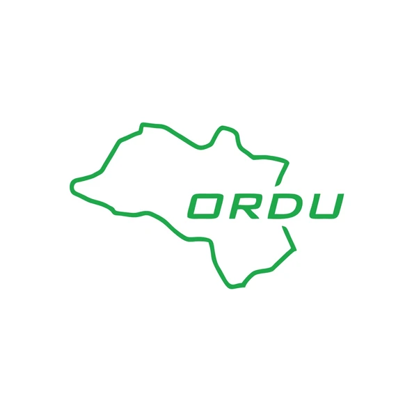 Ordu Harita Araba Sticker 17x17 Cm Yeşil ürün görseli 1