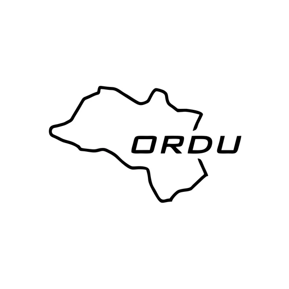 Ordu Harita Araba Sticker 17x17 Cm Siyah ürün görseli 1