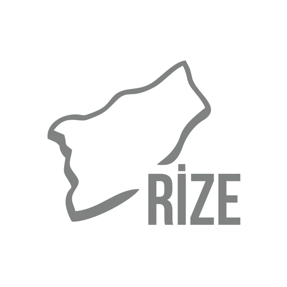 Rize Harita Araba Sticker 17x17 Cm Gri ürün görseli 1
