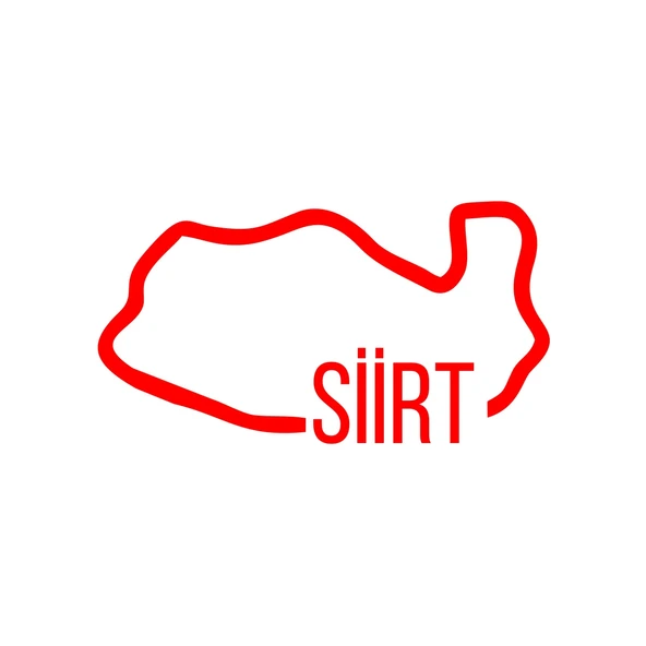 Siirt Harita Araba Sticker 17x17 Cm Kırmızı ürün görseli 1