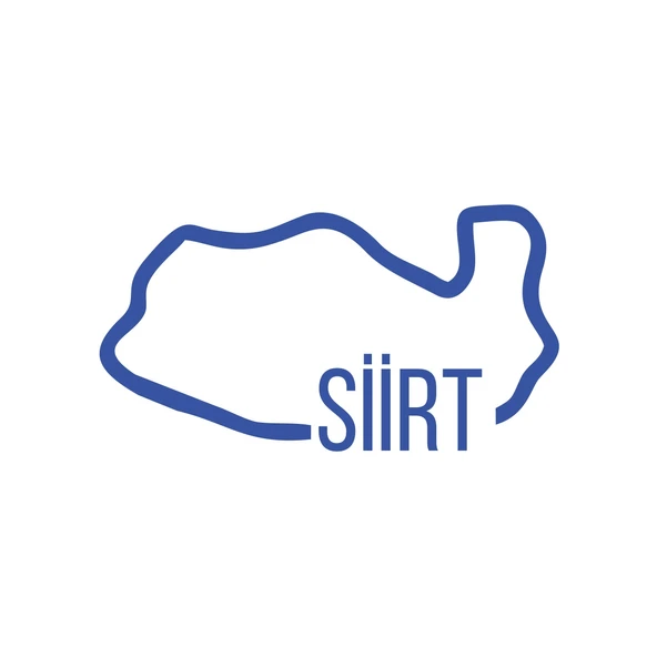 Siirt Harita Araba Sticker 17x17 Cm Mavi ürün görseli 1